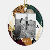 Moderne artistiek | Minimale foto van Warm Pine Co Keramisch Ornament (Links)