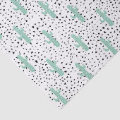 Moderne artistieke Abstracte Cactus en driehoeken Tissuepapier (Detail)