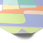 Moderne artistieke Abstracte geometrische tekensti Poster (Hoek)