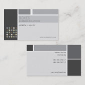 Moderne artistieke Abstracte rastermonochrome Stip Visitekaartje (Voorkant / Achterkant)