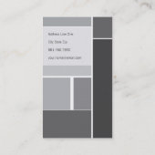 Moderne artistieke Abstracte rastermonochrome Stip Visitekaartje (Achterkant)