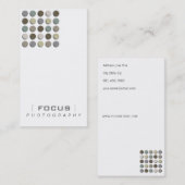 Moderne artistieke Abstracte rastermonochrome Stip Visitekaartje (Voorkant / Achterkant)