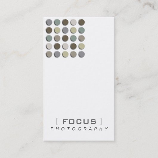 Moderne artistieke Abstracte rastermonochrome Stip Visitekaartje (Voorkant)