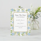Moderne Artistieke Aquarel Bruiloft  Save The Date (Staand voorkant)