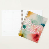 Moderne Artistieke Aquarel Dagelijkse Organizer (Display)