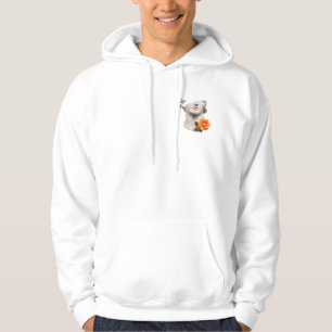 Moderne artistieke beeldhouwwerk met vlinders & hoodie