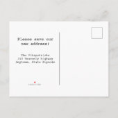 Moderne artistieke bewegende aankondiging nieuw ad (Achterkant)