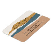 Moderne artistieke Boho Landscape Business Magneet (Linkerzijde)