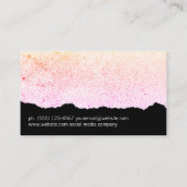 Moderne artistieke bril visitekaartje (Achterkant)