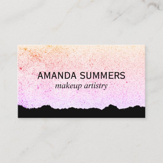 Moderne artistieke bril visitekaartje (Voorkant)