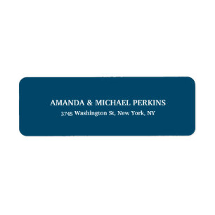 Moderne artistieke Creative Ocean Blue Class Famil Etiket