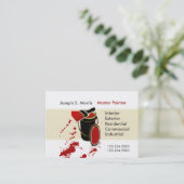 Moderne artistieke gedode huisschilderingen visitekaartje (Staand voorkant)