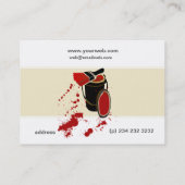 Moderne artistieke gedode huisschilderingen visitekaartje (Achterkant)