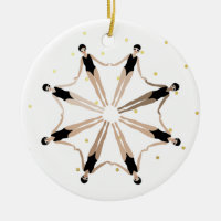 Moderne artistieke gesynchroniseerde zwemmers Gold