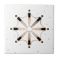 Moderne artistieke gesynchroniseerde zwemmers Gold