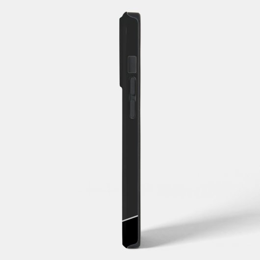 Moderne artistieke grijze monogram Case-Mate iPhone case (Achterkant / Links)