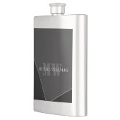 Moderne artistieke grijze monogram flacon (Links)