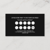 Moderne artistieke grijze monogram klantenkaartje (Achterkant)