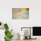 Moderne Artistieke Herfst Abstract Poster (Thuiskantoor)