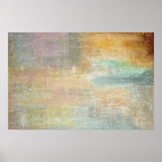 Moderne Artistieke Herfst Abstract Poster (Voorkant)