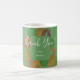 Moderne Artistieke Herfst Kleurrijk Patroon Verjaa Koffiemok