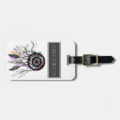 Moderne artistieke Native American Dreamweaver Bagagelabel (Voorkant horizontaal)