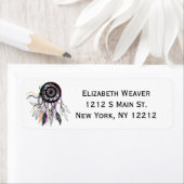 Moderne artistieke Native American Dreamweaver Etiket (Insitu)