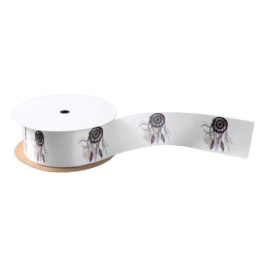 Moderne artistieke Native American Dreamweaver Satijnen Lint (Spoel)