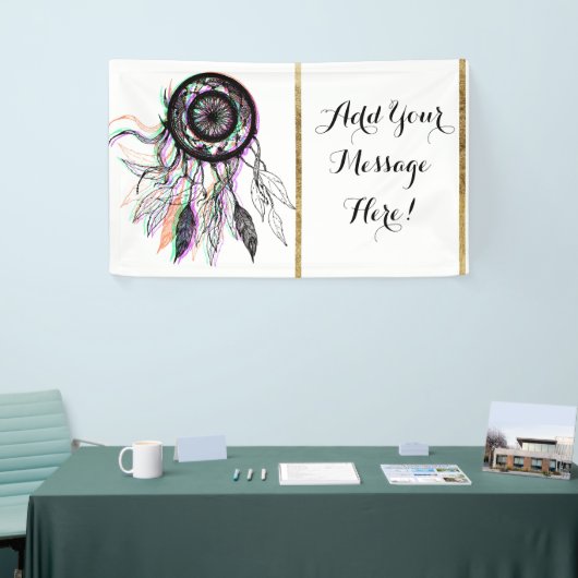 Moderne artistieke Native American Dreamweaver Spandoek (Beurs)