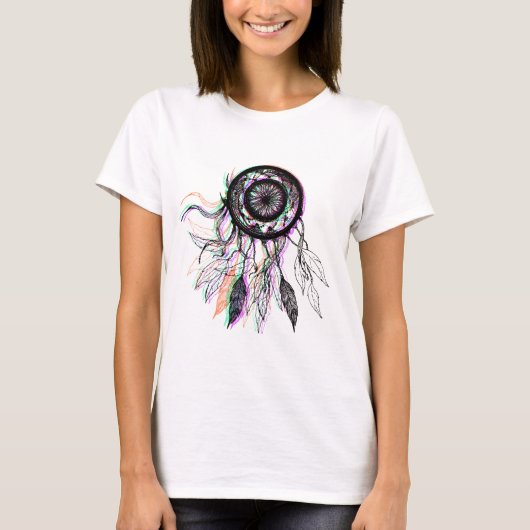 Moderne artistieke Native American Dreamweaver T-shirt (Voorkant)