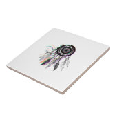 Moderne artistieke Native American Dreamweaver Tegeltje (Zijkant)