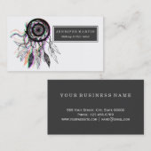 Moderne artistieke Native American Dreamweaver Visitekaartje (Voorkant / Achterkant)