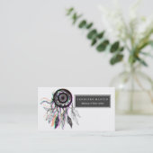 Moderne artistieke Native American Dreamweaver Visitekaartje (Staand voorkant)