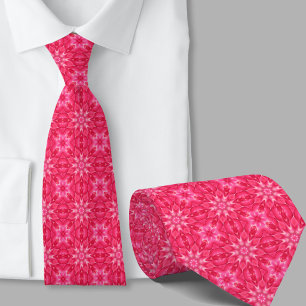 Moderne Artistieke Roze Patroon Herenstrik Stropdas