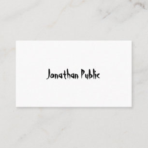 Moderne artistieke Script Design Professional Visitekaartje