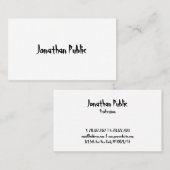 Moderne artistieke Script Design Professional Visitekaartje (Voorkant / Achterkant)
