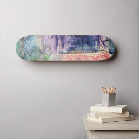 Moderne Artistieke Skateboard (Muurkunst (Horizontaal))