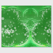 Moderne artistieke sneeuwvlokken WRAPPINGPAPIER Cadeaupapier (Vlak)