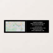 Moderne, artistieke tentoonstelling, gedetailleerd visitekaartje (Binnenkant ongevouwen)