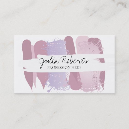 Moderne artistieke visitekaartje (Voorkant)