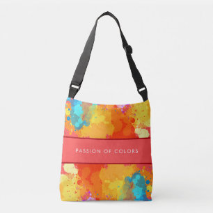 Moderne artistieke Waterverf afdrukken Crossbody Tas