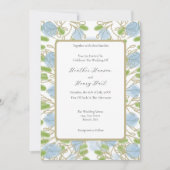 Moderne artistieke Waterverf bruiloft uitnodiging (Voorkant)