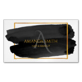 Moderne artistieke Waterverf en goud Magnetisch Visitekaartje (Voorkant)