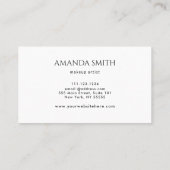 Moderne artistieke Waterverf en goud Visitekaartje (Achterkant)