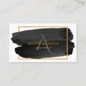 Moderne artistieke Waterverf en goud Visitekaartje (Voorkant)