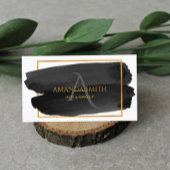 Moderne artistieke Waterverf en goud Visitekaartje