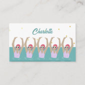 Moderne  artistieke zwemmers Synchroon zwemmen Informatiekaartje