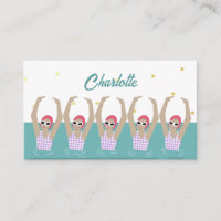 Moderne  artistieke zwemmers Synchroon zwemmen