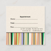 Moderne arts Med Pediatrics Afspraak Afsprakenkaartje (Achterkant)