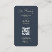 Moderne arts Otolaryngoloog Specialist Blauw Visitekaartje (Achterkant)